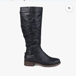 NWOT Journee Collection Navy Riding Boots, size 10 XWC